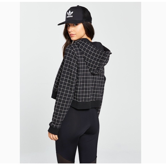 ADIDAS ORIGINALS CLRDO Windowpane Logo Hoodie - Picture 4 of 8